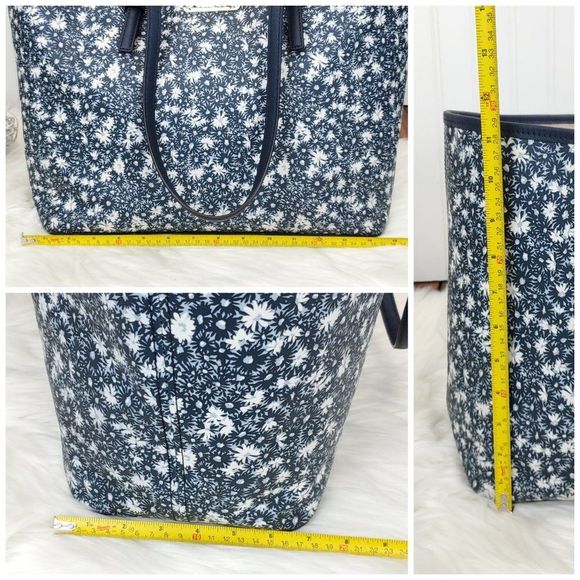 Michael Kors Jet Set Travel Large Carry All Navy Tote with Matching Wallet - Picture 16 of 16